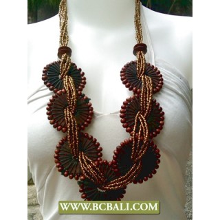 Beads Gold Necklaces Mix by Woods